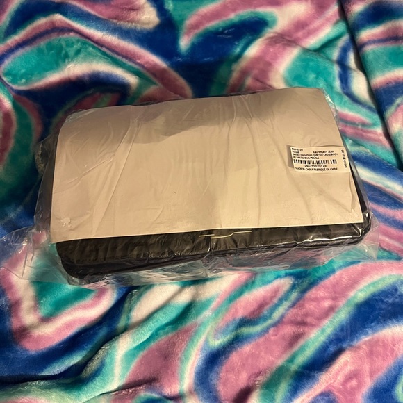 Badgley Mischka Denim Quilted Crossbody Bag (Blue Pearls) - Picture 8 of 8